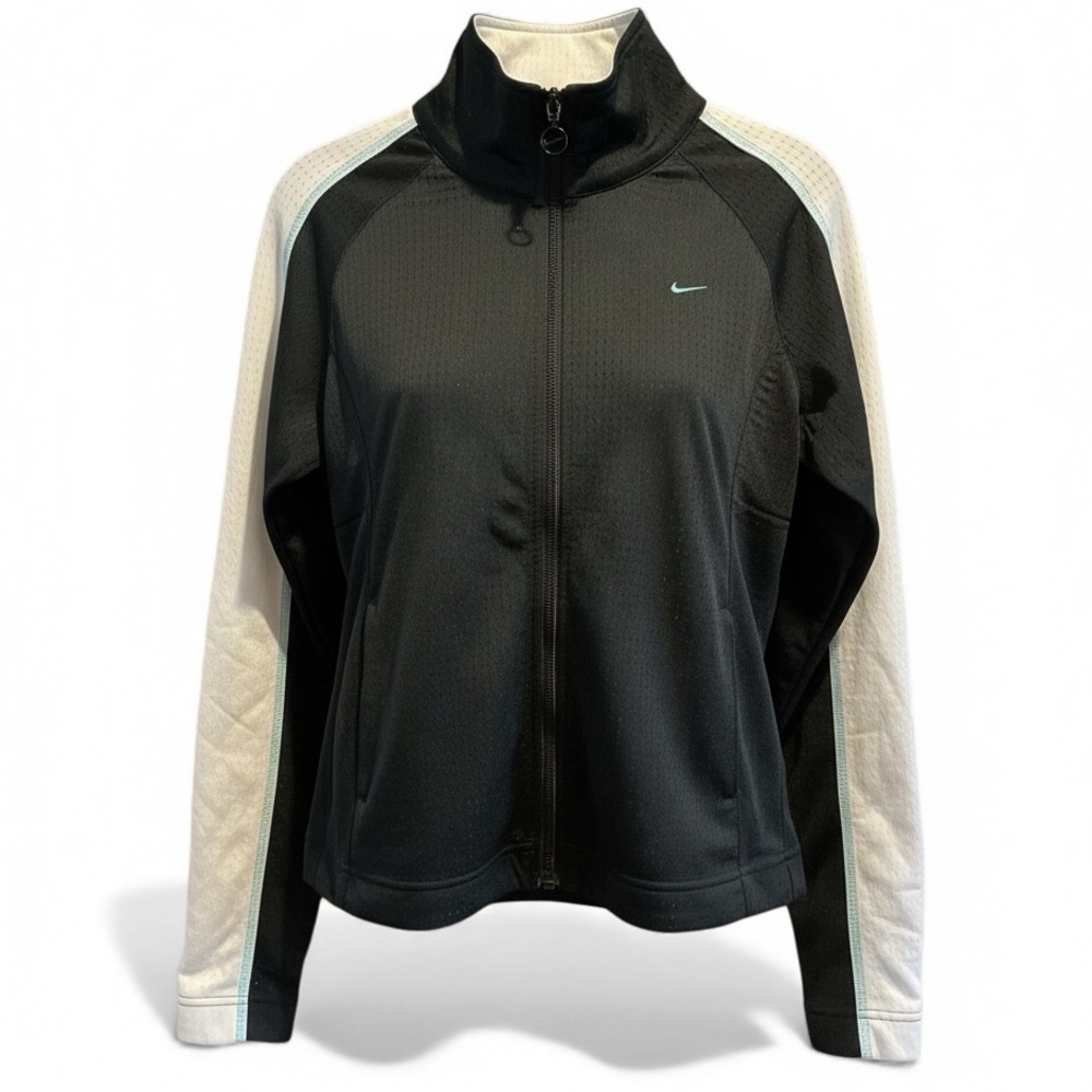 Nike Women’s Vintage Perforated Back and White Track Jacket Size Medium